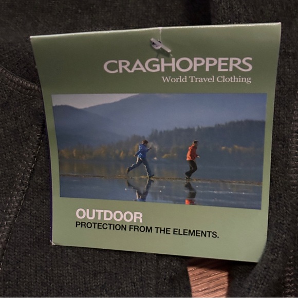 Craghoppers Mens Risor HZ Half Zip Fleece Dark Cedar Marl - UK Small NWT - Picture 5 of 8